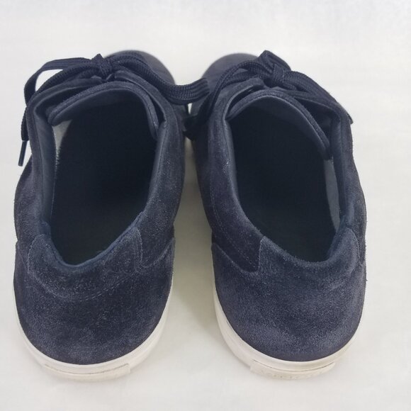 VINCE Suede Lace Up Sneaker Men's 11.5 Fullington Navy Platform Low Top Shoe - Picture 8 of 14